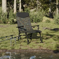  Fishing Chair with Armrest Foldable Camouflage