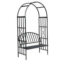  Garden Rose Arch with Bench