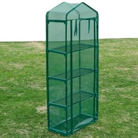  Greenhouse with 4 Shelves