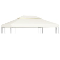 Water-proof Gazebo Cover Canopy 310 g / m²  Cream White 3 x 4 m