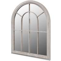  Rustic Arch Garden Mirror 69 x 89 cm for Both Indoor and Outdoor Use