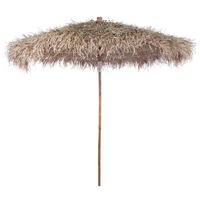  Bamboo Garden Parasol 270 cm with Banana Leaf Roof