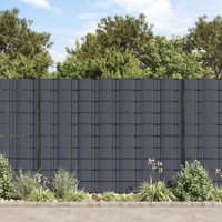  Garden Privacy Screen PVC 70x0.19 m Dark Grey