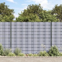  Garden Privacy Screen PVC 70x0.19 m Light Grey