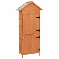  Garden Storage Cabinet Brown 42.5x64x190 cm