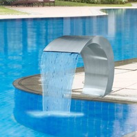 Garden Waterfall Pool Fountain Stainless Steel 45x30x60 cm