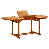  Garden Table 200x100x75 cm Solid Wood Acacia