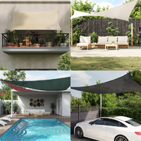  Sunshade Sail HDPE Triangular 3.6x3.6x3.6 m Cream