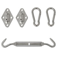  Five Piece Sunshade Sail Mounting Kit Stainless Steel