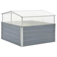  Greenhouse 100x100x85 cm Galvanised Steel Grey