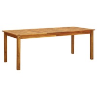  Garden Table 200x90x74 cm Solid Acacia Wood