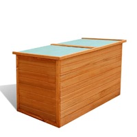  Garden Storage Box 126x72x72 cm Wood