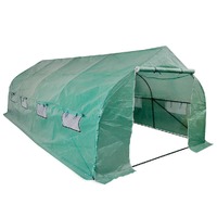  Portable Polytunnel Greenhouse Steel Frame Walk-in 18 m²