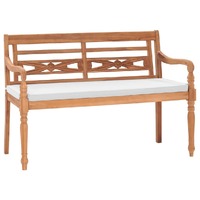  Batavia Bench with Cushions 120 cm Teak