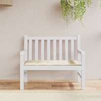  Garden Bench Cushion Cream 120x50x3 cm Oxford Fabric