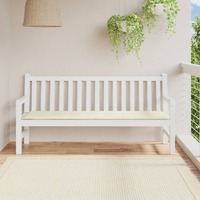 Garden Bench Cushion Cream 180x50x3 cm Oxford Fabric