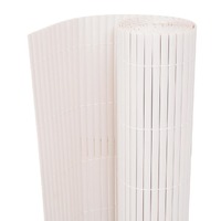  Double-Sided Garden Fence 90x500 cm White
