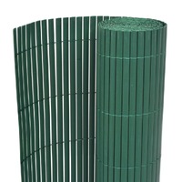  Double-Sided Garden Fence PVC 90x500 cm Green