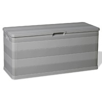  Garden Storage Box Grey 117x45x56 cm