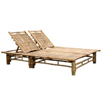  2-Person Sun Lounger Bamboo