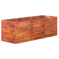  Garden Raised Bed Acacia Wood 150x50x50 cm