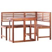  2 Piece Bistro Set Solid Acacia Wood