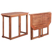  Bistro Table 90x50x75 cm Solid Acacia Wood
