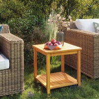  Side Table Solid Acacia Wood 45x45x45 cm