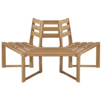  Tree Bench Half-hexagonal 160 cm Solid Acacia Wood
