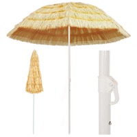  Beach Parasol Natural 240 cm Hawaii Style