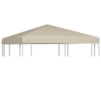  Gazebo Top Cover 310 g/m² 3x3 m Beige