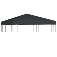  Gazebo Top Cover 310 g/m² 3x3 m Grey