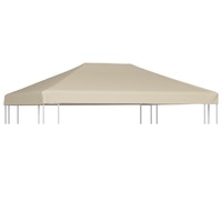  Gazebo Top Cover 310 g/m² 4x3 m Beige