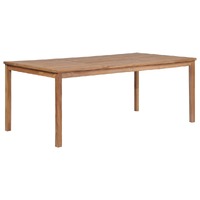  Garden Table 200x100x77 cm Solid Teak Wood