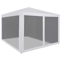  Party Tent with 4 Mesh Sidewalls 3x3 m