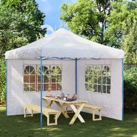  Party Tent Sidewall 2 pcs with Window PE White