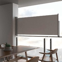  Patio Retractable Side Awning 100 x 300 cm Grey