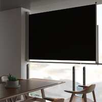  Patio Retractable Side Awning 160 x 300 cm Black