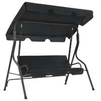  Garden Swing Bench Anthracite 170x110x153 cm