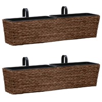  Plant Pots 2 pcs Water Hyacinth Brown