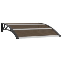  Door Canopy Black 120x100 cm PC