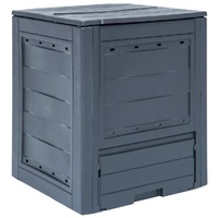  Garden Composter Grey 60x60x73 cm 260 L