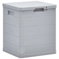  Garden Storage Box 90 L Light Grey