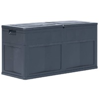  Garden Storage Box 320 L Black