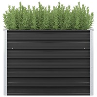  Garden Raised Bed Anthracite 100x40x77 cm Galvanised Steel