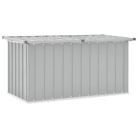  Garden Storage Box Grey 129x67x65 cm
