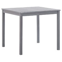  Garden Table Grey 80x80x74 cm Solid Acacia Wood