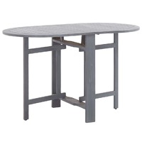  Garden Table Grey 120x70x74 cm Solid Acacia Wood