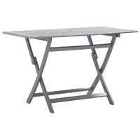  Folding Garden Table 120x70x75 cm Solid Acacia Wood