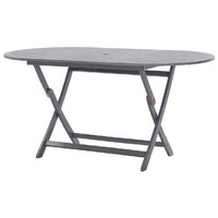  Folding Garden Table 160x85x75 cm Solid Acacia Wood